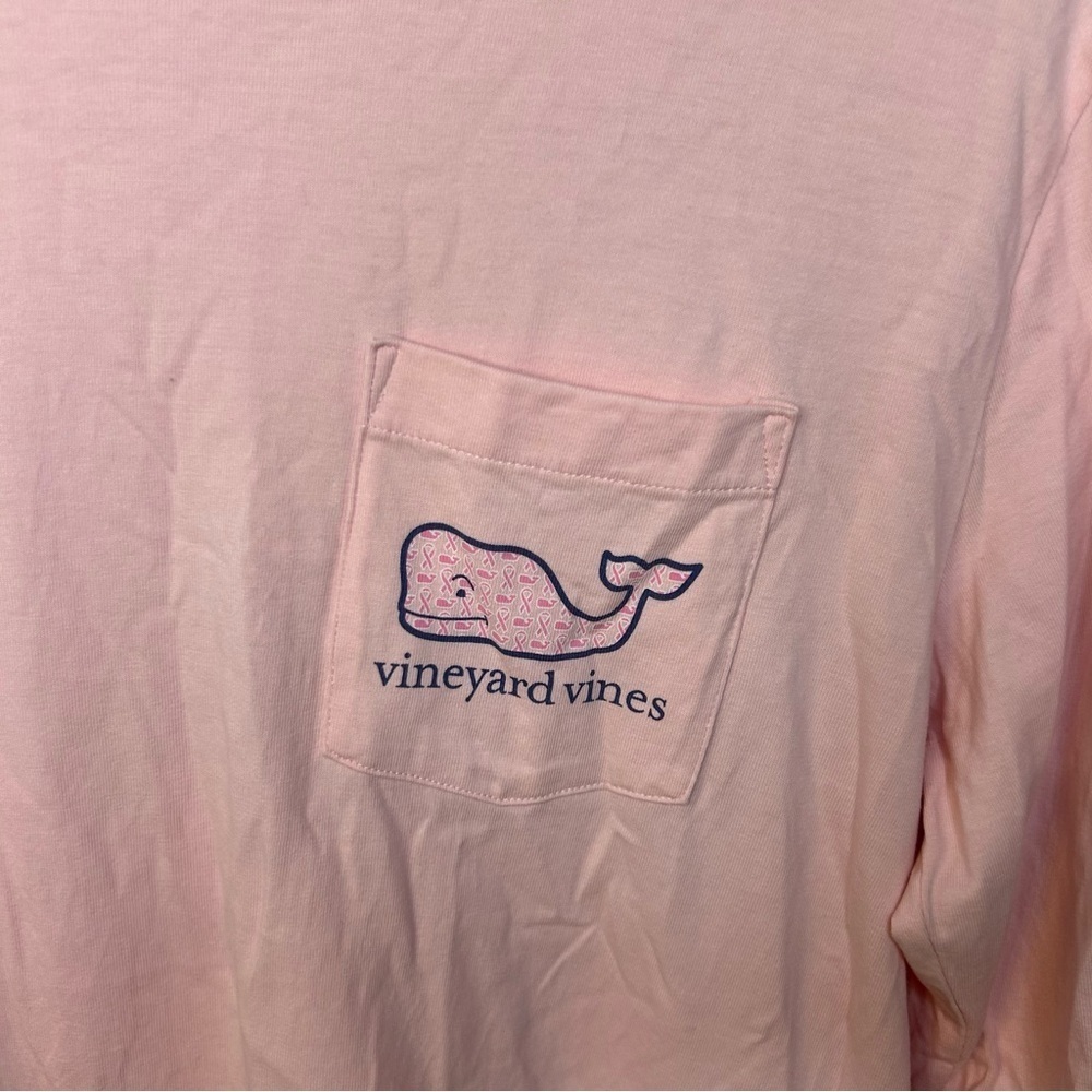 Vineyard Vines Breast Cancer Awareness Pink Long Sleeve T-Shirt, Size XS - Picture 2 of 9